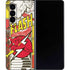 DC Comics The Flash Vintage Action Pose Pattern Galaxy Z Fold4 5G Skin